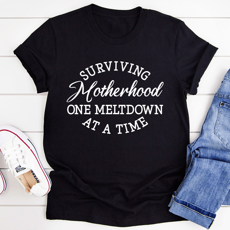 Surviving Motherhood Tee Black Heather / S Peachy Sunday T-Shirt
