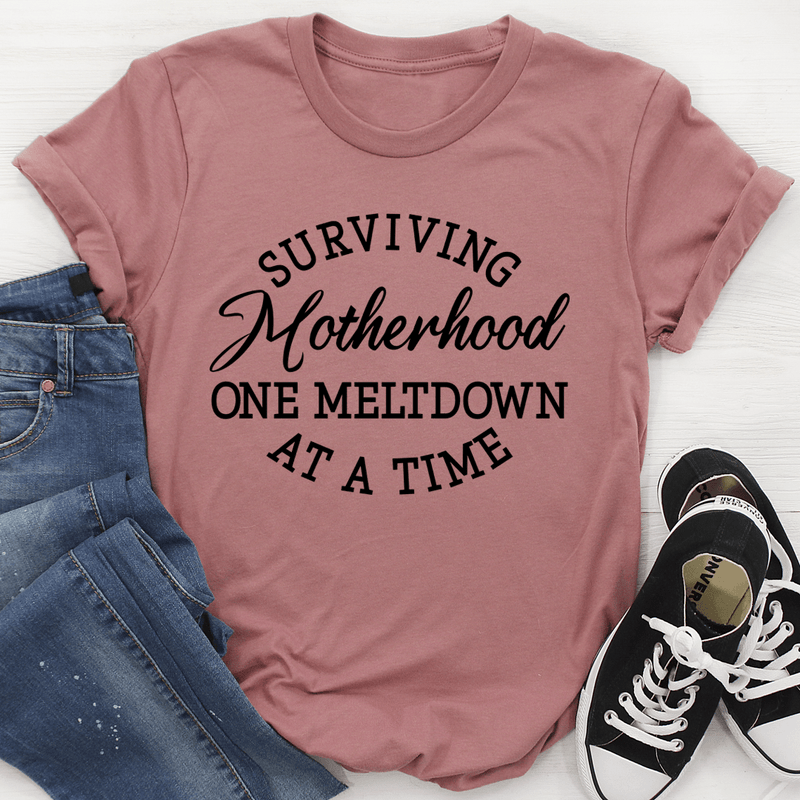 Surviving Motherhood Tee Mauve / S Peachy Sunday T-Shirt