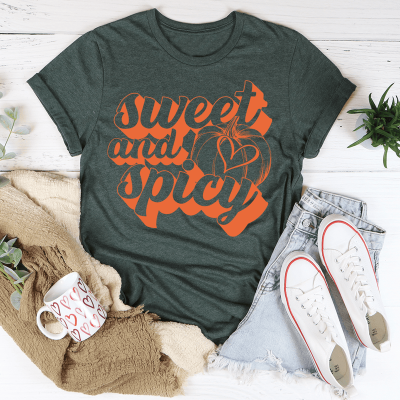 Sweet And Spice Tee Heather Forest / S Peachy Sunday T-Shirt