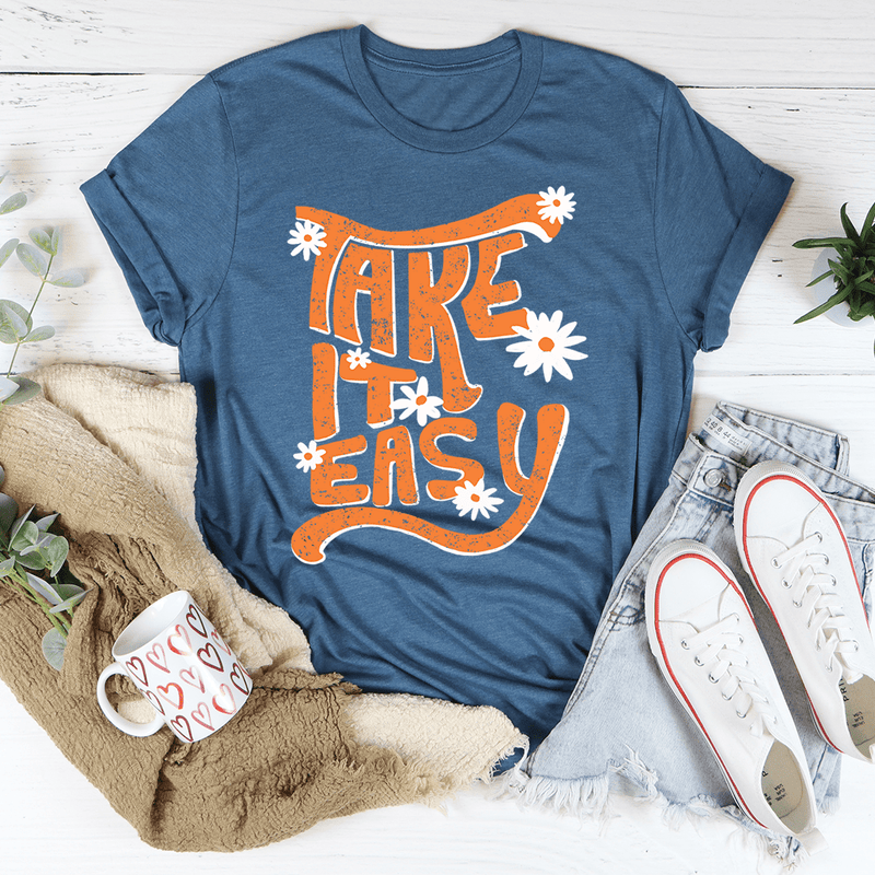 Take It Easy Tee Heather Deep Teal / S Peachy Sunday T-Shirt