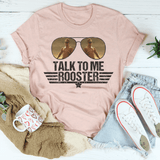 Talk To Me Rooster Tee Heather Prism Peach / S Peachy Sunday T-Shirt