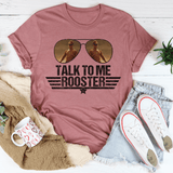 Talk To Me Rooster Tee Mauve / S Peachy Sunday T-Shirt
