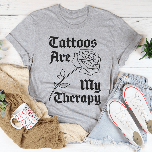 Tattoos Are My Therapy Tee Peachy Sunday T-Shirt