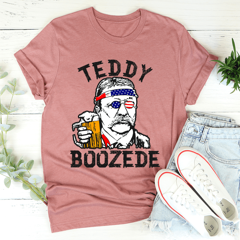 Teddy Boozede Tee Mauve / S Peachy Sunday T-Shirt