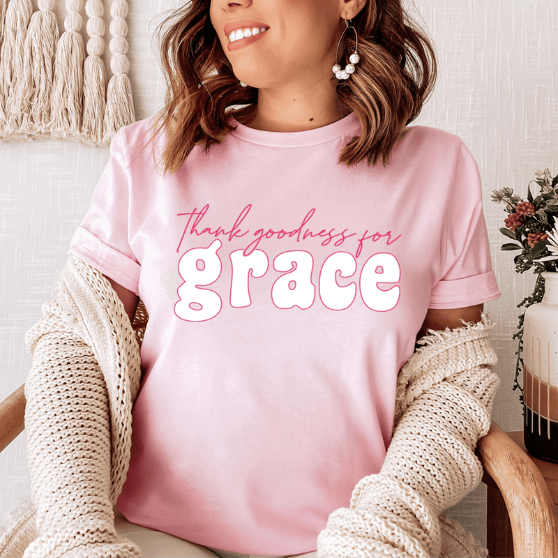 Thank Goodness for Grace Tee Pink / S Peachy Sunday T-Shirt