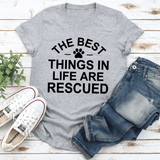The Best Things In Life Are Rescue Tee Athletic Heather / S Peachy Sunday T-Shirt