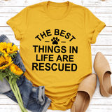 The Best Things In Life Are Rescue Tee Mustard / S Peachy Sunday T-Shirt