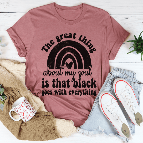 The Great Thing About My Soul Tee Mauve / S Peachy Sunday T-Shirt