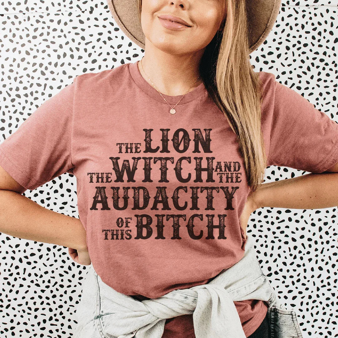 The Lion The Witch & The Audacity Of This B Tee Mauve / S Peachy Sunday T-Shirt