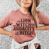 The Lion The Witch & The Audacity Of This B Tee Mauve / S Peachy Sunday T-Shirt