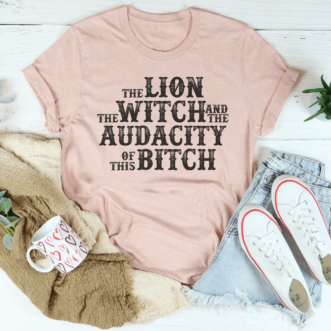 The Lion The Witch & The Audacity Of This B Tee Peachy Sunday T-Shirt