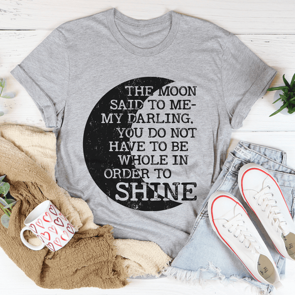 The Moon Said To Me Tee Athletic Heather / S Peachy Sunday T-Shirt