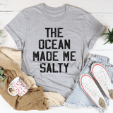 The Ocean Made Me Salty Tee Athletic Heather / S Peachy Sunday T-Shirt