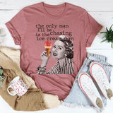 The Only Man I'll Be Chasing Is The Ice Cream Man Tee Peachy Sunday T-Shirt