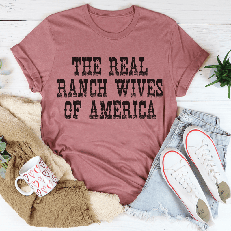 The Real Ranch Wives Of America Tee Mauve / S Peachy Sunday T-Shirt