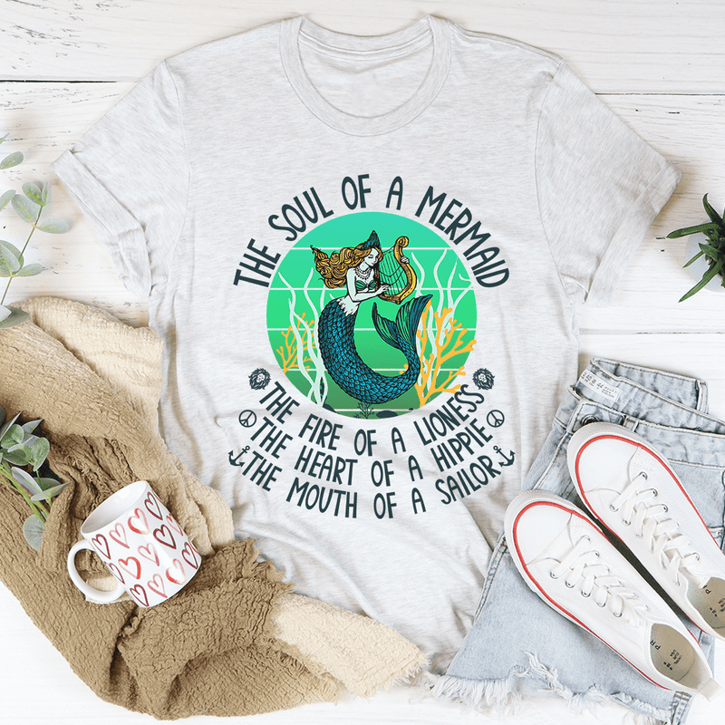 The Soul Of A Mermaid Tee Ash / S Peachy Sunday T-Shirt