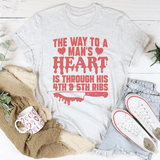 The Way To A Mans Heart Is Through His Ribs Tee Ash / S Peachy Sunday T-Shirt