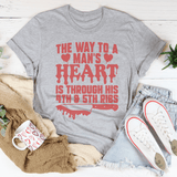 The Way To A Mans Heart Is Through His Ribs Tee Athletic Heather / S Peachy Sunday T-Shirt