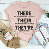 There Their & They're Tee Peachy Sunday T-Shirt