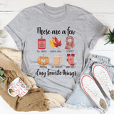 These Are A Few Of My Favorite Fall Things Tee Athletic Heather / S Peachy Sunday T-Shirt