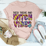Thick Thighs And Witch Vibes Tee Heather Prism Peach / S Peachy Sunday T-Shirt