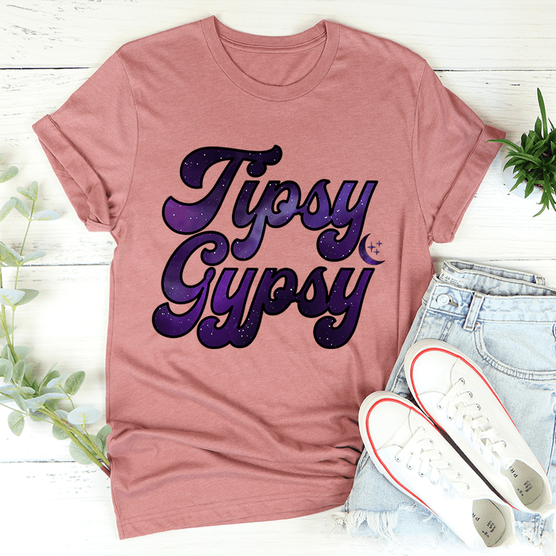 Tipsy Gypsy Tee Mauve / S Peachy Sunday T-Shirt