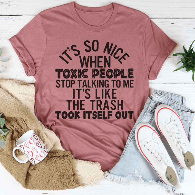 Toxic People Tee Mauve / S Peachy Sunday T-Shirt