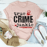 True Crime Junkie Tee Heather Prism Peach / S Peachy Sunday T-Shirt