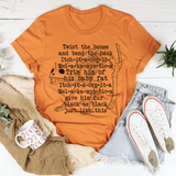 Twist The Bones And Bend The Back Tee Burnt Orange / S Peachy Sunday T-Shirt