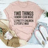 Two Things I Know I Can Make Tee Heather Prism Peach / S Peachy Sunday T-Shirt