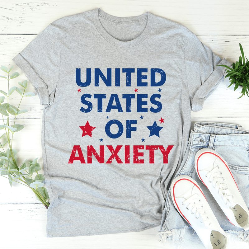 United States Of Anxiety Tee Athletic Heather / S Peachy Sunday T-Shirt