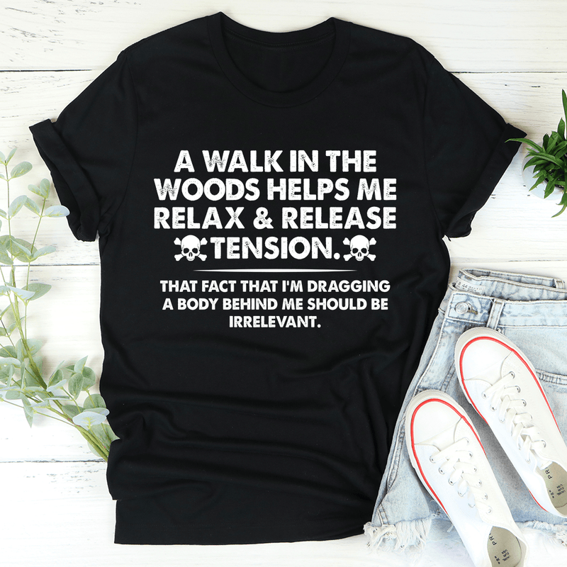 Walk In The Woods Tee Black Heather / S Peachy Sunday T-Shirt