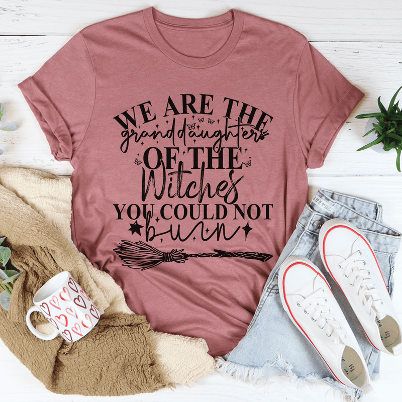 We Are The Granddaughters Of The Witches You Could Not Burn Tee Mauve / S Peachy Sunday T-Shirt
