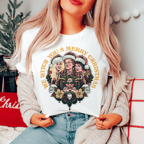We Witch You A Merry Christmas Tee Ash / S Printify T-Shirt T-Shirt