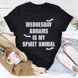 Wednesday Addams Is My Spirit Animal Tee Peachy Sunday T-Shirt
