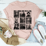 What A Woman Looks For In A Man Tee Heather Peach / S Printify T-Shirt T-Shirt