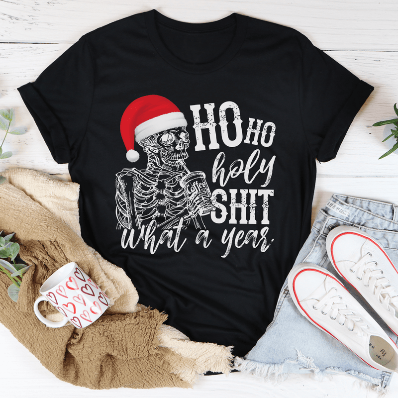 What A Year Christmas Tee Black Heather / S Peachy Sunday T-Shirt
