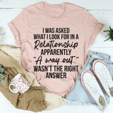 What I Look For In A Relationship Tee Heather Prism Peach / S Peachy Sunday T-Shirt