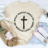 What Would Jesus Do Tee Heather Dust / S Peachy Sunday T-Shirt