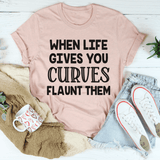 When Life Gives You Curves Tee Heather Prism Peach / S Peachy Sunday T-Shirt