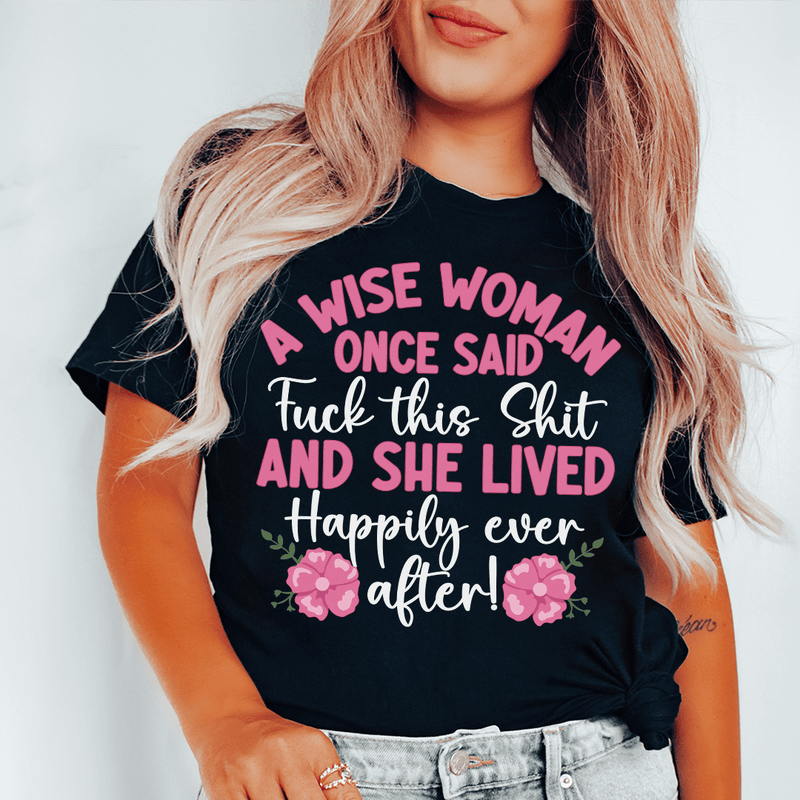 Wise Woman Tee Black Heather / S Peachy Sunday T-Shirt