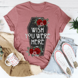 Wish You Were Here Coffin Tee Mauve / S Peachy Sunday T-Shirt