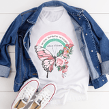 With Brave Wings She Flies Tee White / S Peachy Sunday T-Shirt