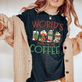 World's Best Cup Of Coffee Tee Dark Grey Heather / S Peachy Sunday T-Shirt