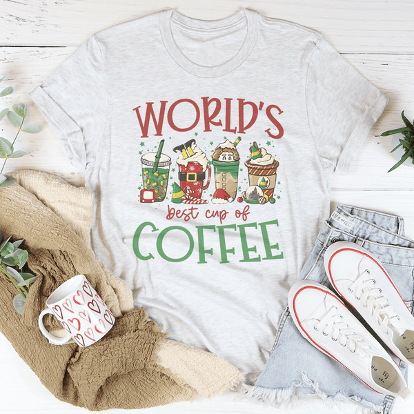 World's Best Cup Of Coffee Tee Peachy Sunday T-Shirt