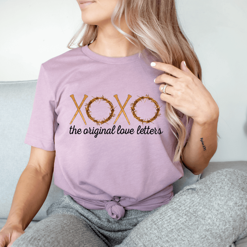 XOXO The Original Love Letters Tee Heather Orchid / S Peachy Sunday T-Shirt