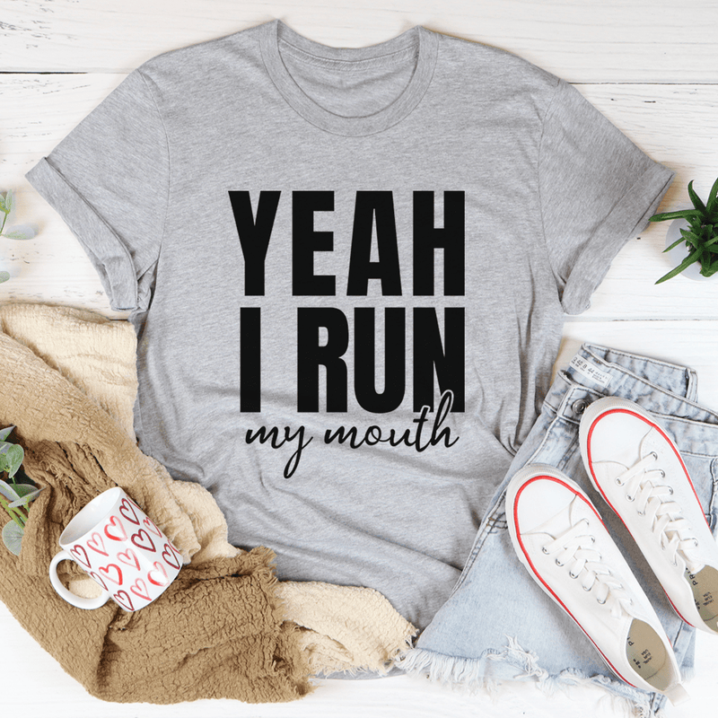 Yeah I Run Tee Athletic Heather / S Peachy Sunday T-Shirt