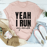 Yeah I Run Tee Heather Prism Peach / S Peachy Sunday T-Shirt