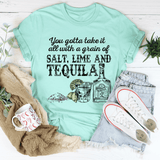 You Gotta Take It All With A Grain Of Salt Tee Heather Mint / S Peachy Sunday T-Shirt