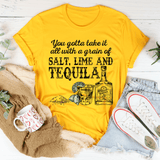 You Gotta Take It All With A Grain Of Salt Tee Mustard / S Peachy Sunday T-Shirt